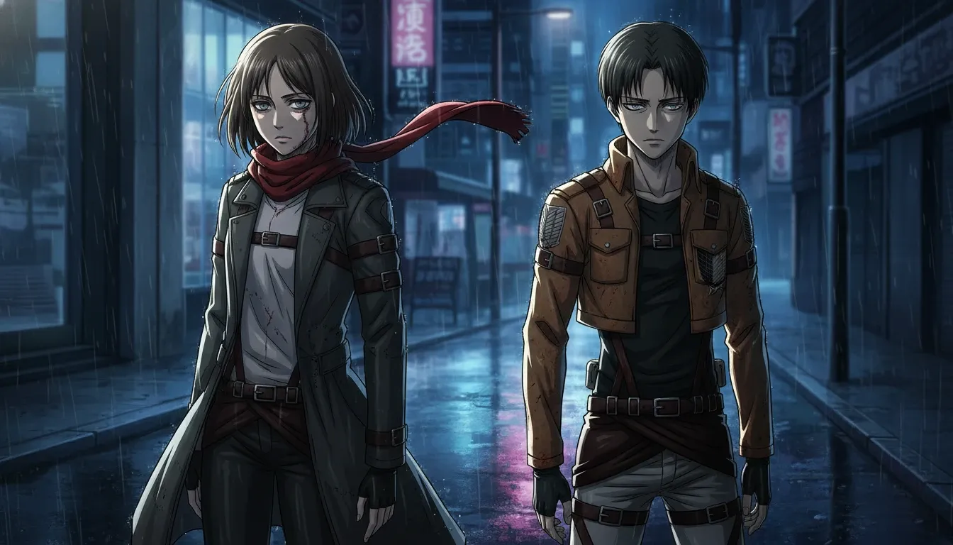 Attack on Titan Streetwear Alchemy Mikasa and Levi Recast in Avant Garde Chaos Couture