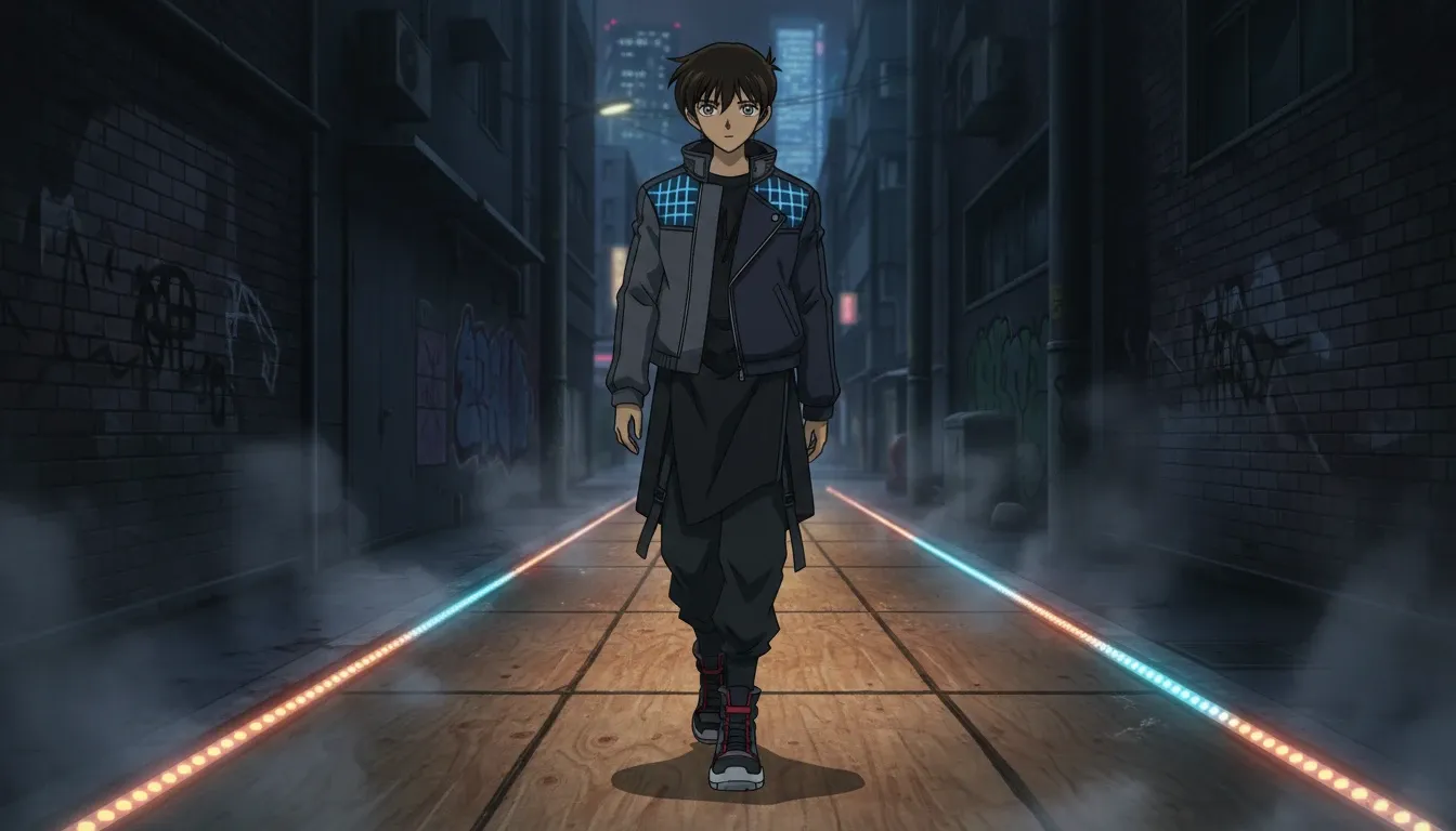 名探偵コナン工藤新一のストリートウェアとアバンギャルドランウェイスタイルの融合