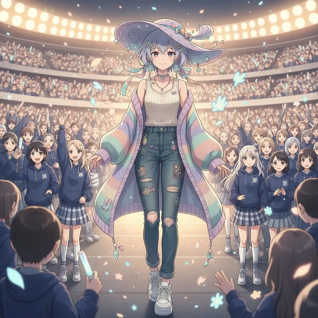 Menma's Ethereal Style Blending Casual Wear with Avant-Garde Fashion