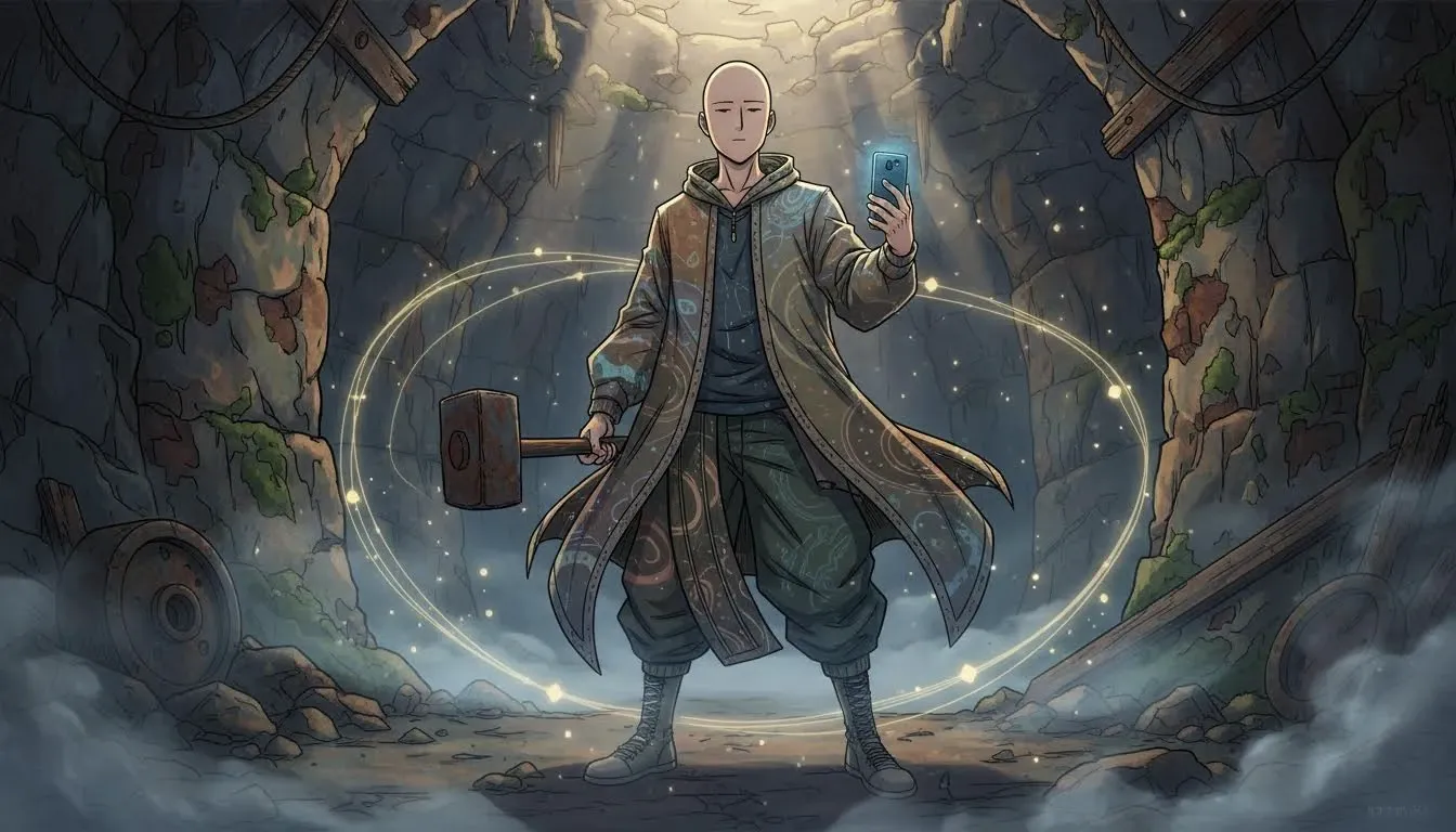 One Punch Man : Saitama rencontre le chaos avant-gardiste du streetwear où les couches paresseuses se transforment en puissance cosmique sur le podium