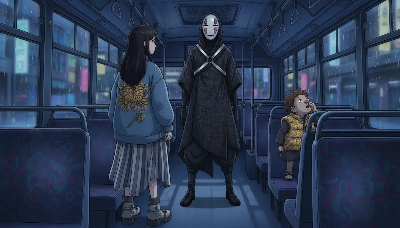 Персонажи «Унесённых призраками» встречают авангардный уличный стиль в смелом модном слиянии