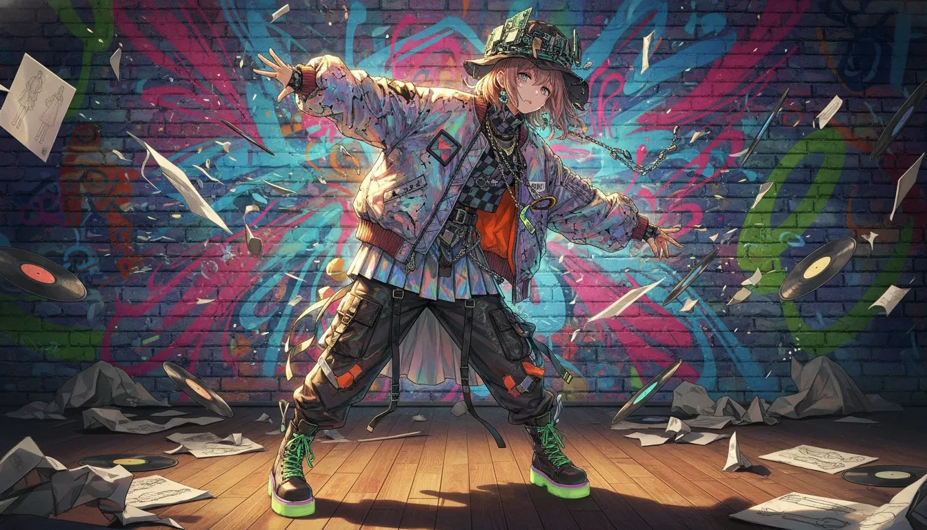 Your Lie in April Kaori Miyazono in Avant Garde Streetwear Chaos Turning Melodies to Style